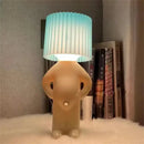 Yellow and red led pleats table lamp bedroom night light by Decorbites