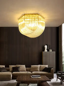 GobekUsa LED Postmodern Gold Silver Chandelier Lighting for Foyer