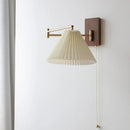 GobekUsa LED Pull Chain Wall Lamp - Modern Nordic Sconce for Bedroom & Living Room