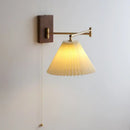 GobekUsa LED Pull Chain Wall Lamp - Modern Nordic Sconce for Bedroom & Living Room