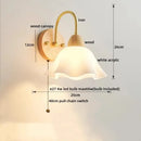 GobekUsa LED Pull Chain Wall Lights for Bedroom Decor