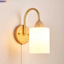 GobekUsa LED Pull Chain Wall Lights for Bedroom Decor