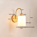 GobekUsa LED Pull Chain Wall Lights for Bedroom Decor