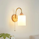 GobekUsa LED Pull Chain Wall Lights for Bedroom Decor