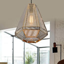 GobekUsa LED Pyramid Pendant Lamp: Modern Diamond Drop Light for Bedroom & Restaurant