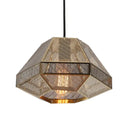 GobekUsa LED Pyramid Pendant Lamp: Modern Diamond Drop Light for Bedroom & Restaurant