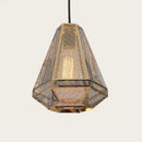 GobekUsa LED Pyramid Pendant Lamp: Modern Diamond Drop Light for Bedroom & Restaurant
