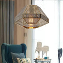 GobekUsa LED Pyramid Pendant Lamp: Modern Diamond Drop Light for Bedroom & Restaurant