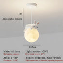 GobekUsa LED Rabbit Chandelier Pendant Light for Home Decoration Living Room Bedroom