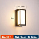 GobekUsa LED Radar Induction Wall Lamp for Hotel Garden, Modern Balcony Lights