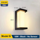 GobekUsa LED Radar Induction Wall Lamp for Hotel Garden, Modern Balcony Lights