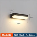 GobekUsa LED Radar Induction Wall Lamp for Hotel Garden, Modern Balcony Lights