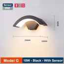 GobekUsa LED Radar Induction Wall Lamp for Hotel Garden, Modern Balcony Lights