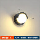 GobekUsa LED Radar Induction Wall Lamp for Hotel Garden, Modern Balcony Lights