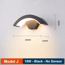 GobekUsa LED Radar Induction Wall Lamp for Hotel Garden, Modern Balcony Lights
