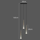 GobekUsa LED Rain Drop Chandelier Staircase Pendant Light Fixture Modern Nordic Design