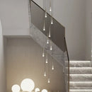 GobekUsa LED Rain Drop Chandelier Staircase Pendant Light - Nordic Design Island Hanging Lamp
