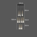 GobekUsa LED Rain Drop Chandelier Staircase Pendant Light - Nordic Design Island Hanging Lamp