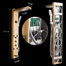 GobekUsa LED Rain Shower Column Tower with Digital Screen and Massage Jets