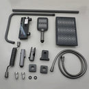 GobekUsa LED Rain Shower Set with Digital Display & Bidet Mixer Faucet