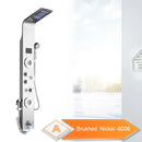 GobekUsa LED Rain Shower System with Swivel Massage Jet and Bidet Sprayer