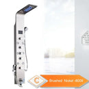 GobekUsa LED Rain Shower System with Swivel Massage Jet and Bidet Sprayer