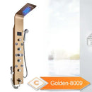 GobekUsa LED Rain Shower System with Swivel Massage Jet and Bidet Sprayer