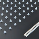GobekUsa LED Rain Waterfall Shower Head with Remote Control and Color-changing LED - 50*35CM Square