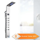 GobekUsa LED Rain Waterfall Shower Panel with Massage Jets and Bidet Sprayer