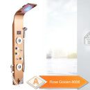 GobekUsa LED Rain Waterfall Shower Panel with Massage Jets and Bidet Sprayer