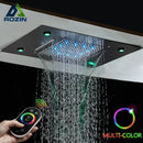GobekUsa LED Rainfall Shower Head Ceiling Mount Large Size for Bathroom Shower