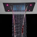 GobekUsa LED Rainfall Shower Head Ceiling Mount Large Size for Bathroom Shower