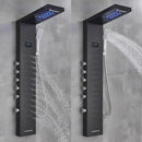 GobekUsa LED Rainfall Shower Panel Set with Temperature Screen and Hand Sprayer