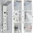 GobekUsa LED Rainfall Shower Panel System Black/Brushed Finish