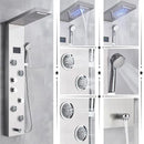 GobekUsa LED Rainfall Shower Panel System with Temperature Screen & Massage SPA