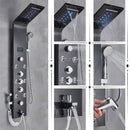 GobekUsa LED Rainfall Shower Panel System with Temperature Screen