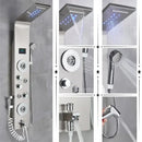 GobekUsa LED Rainfall Shower Panel System with Temperature Screen