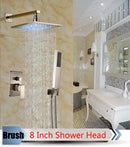 GobekUsa LED Rainfall Shower Set with Handheld Spray and Tub Spout