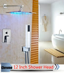 GobekUsa LED Rainfall Shower Set with Handheld Spray and Tub Spout