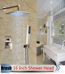 GobekUsa LED Rainfall Shower Set with Handheld Spray and Tub Spout