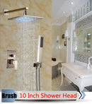 GobekUsa LED Rainfall Shower Set with Handheld Spray and Tub Spout