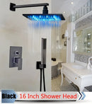 GobekUsa LED Rainfall Shower Set with Handheld Spray and Tub Spout
