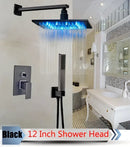 GobekUsa LED Rainfall Shower Set with Handheld Spray and Tub Spout