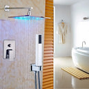 GobekUsa LED Rainfall Shower Set with Handheld Spray and Tub Spout
