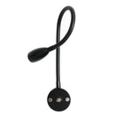 Modern black & silver led reading light bedroom gooseneck desk lamp by Decorbites