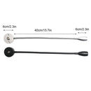 Modern black & silver led reading light bedroom gooseneck desk lamp by Decorbites