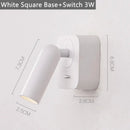 GobekUsa LED Reading Wall Lamp with Switch | 350º Rotation | 3W Bedside Sconce for Home Decor