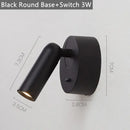 GobekUsa LED Reading Wall Lamp with Switch | 350º Rotation | 3W Bedside Sconce for Home Decor