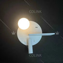 GobekUsa LED Reading Wall Lamp with USB Charging, Storage, and Nordic Design
