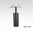 Modern cylindrical black & white led recessed ceiling lights kitchen by Decorbites